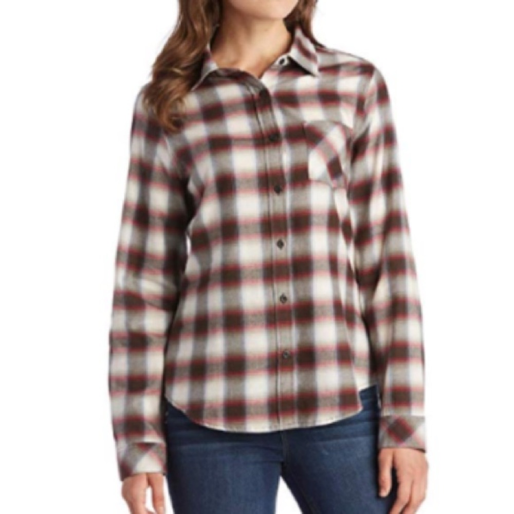 Pendleton Red and Gray Plaid Casual Shirt